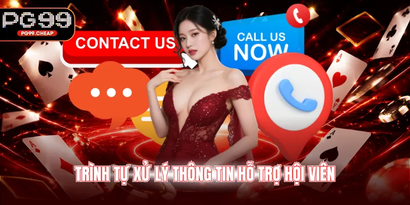 Trình tự xử lý thông tin hỗ trợ hội viên